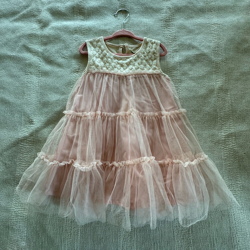 MISS ROSE SISTER VIOLET Pink and White Tutu Dress - Picture 3 of 5